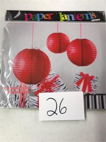 Paper Lanterns 8",10",12" (#1)