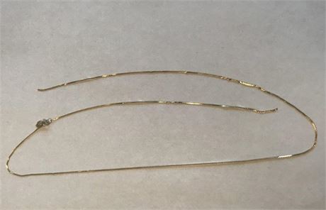 Stamped 14KT Necklace Broken