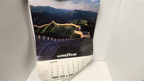 Vintage Goodyear Calendar