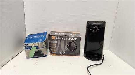 Hand Mixer & Can Opener & Electric Air Pump NOT TESTED