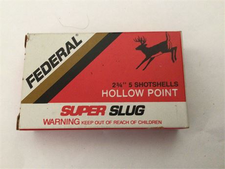 Federal Slugs Hollow Points 5 Rounds
