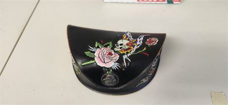 Ed Hardy Leather Pouch