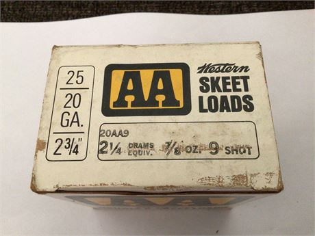 Miscellaneous 20 gauge shot gun shells 17 rounds