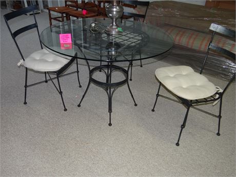 Wrought Iron Table and Chairs