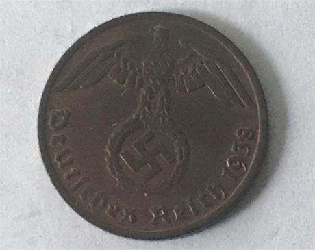 1938 Nazi Germany 1 Reichspfennig