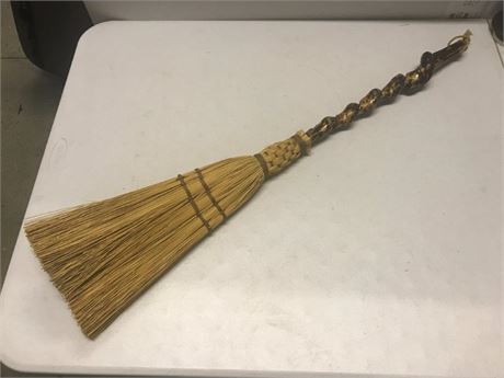 Twisted Wooden Handle Broom