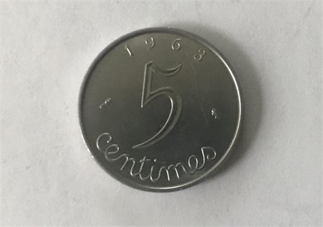 1963 France 5 Centimes