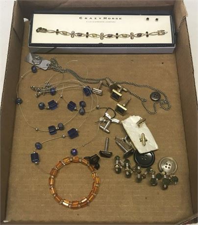 Flat of Misc. Jewelry