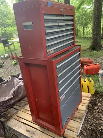 Craftsman Red Stacked Tool Box With Lined Drawers No Tools Included