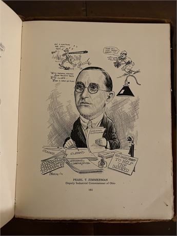 Vintage Bibles and "Men of Akron in Caricatures" Book, Photo