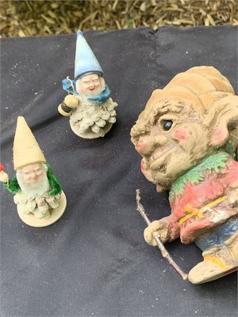 Vintage Garden Gnomes West German Pipe Cleaner Gnomes Norway Gnome