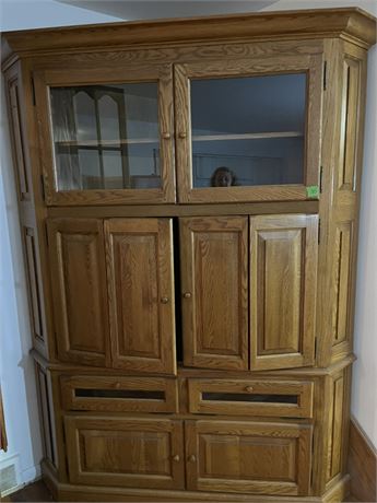 Wood Corner Cabinet