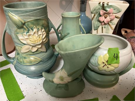 Roseville Vase and Weller Pottery