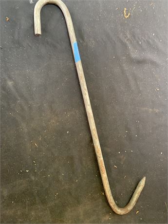Vintage Galvanized Metal Butchering Hook Hog Hook
