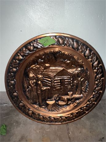 Large Metal Plate Decor