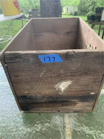 Vintage Wood Box Storage Crate