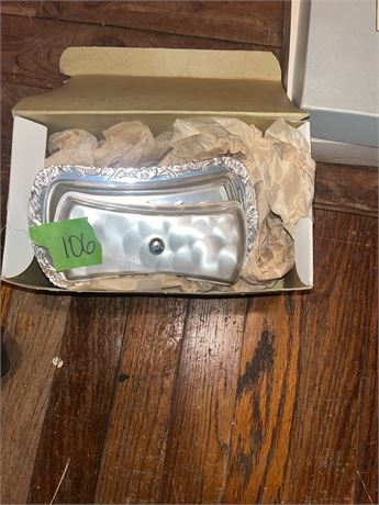 Ikora Butter Dish, Crystal Salt/Pepper Shakers