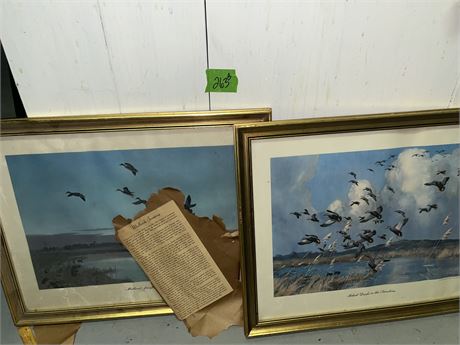 Mallards Jumping Art