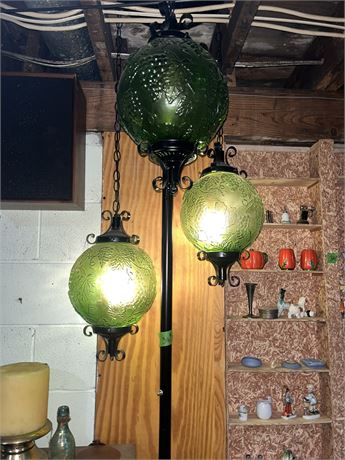 Vintage Floor to Ceiling Light Fixture