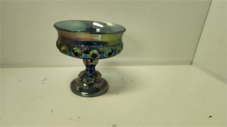 Unmarked Carnival glass Candy Dish