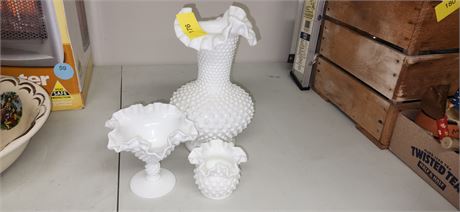 3 Fenton Vases