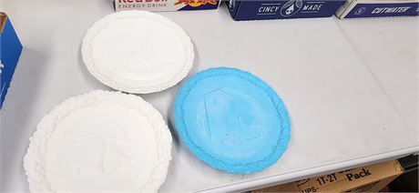 3 Fenton Plates