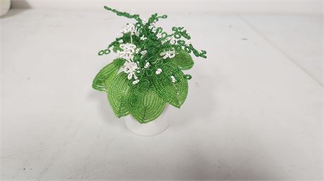 Vintage Small Plant In Vase