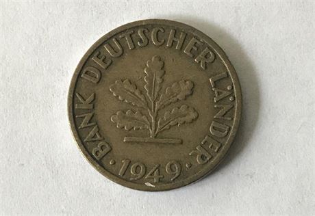 1949D Germany 5 Pfennig