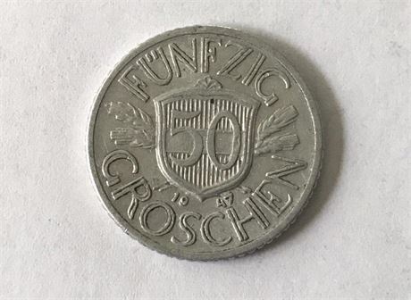 1947 Austria 50 Groschen