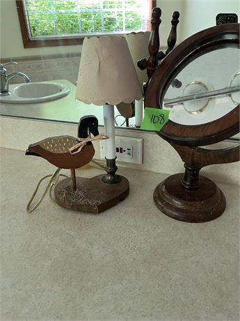 Lamp and Mirror