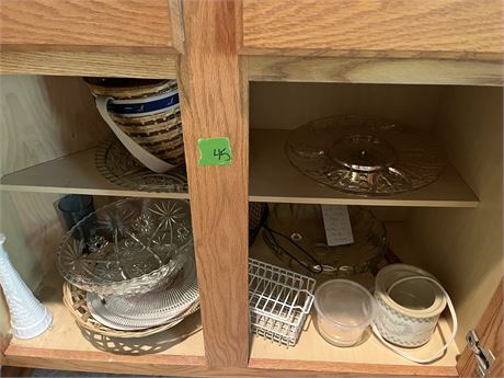 Glassware and Serving Trays, Misc.