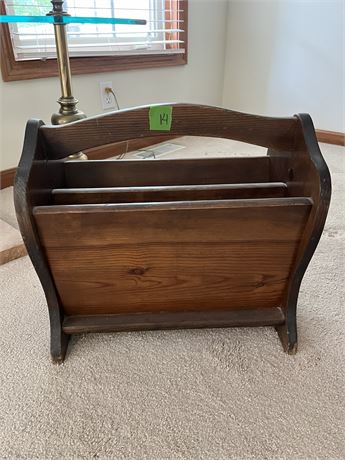 Wood Magazine Rack