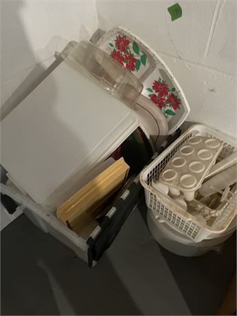 Tupperware, Serving Trays, etc