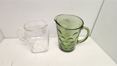 2 Glass Pitchers