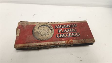 Vintage American Plastic Checkers