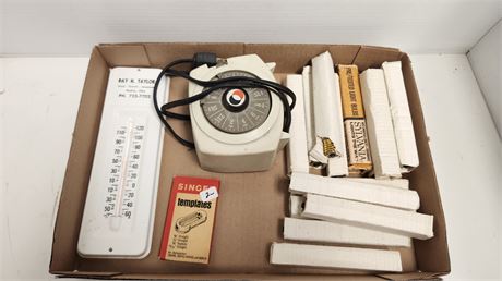 Thermometer & Singer Templates & Light Bulbs