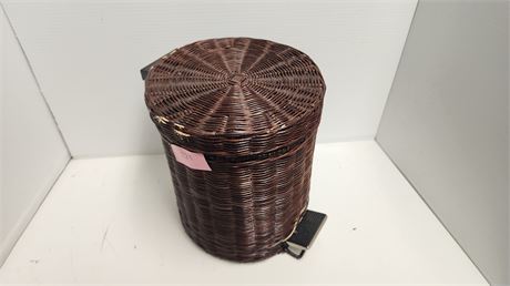 Small Wicker Trash Can