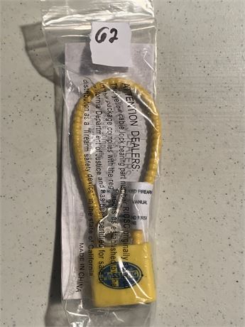 Yellow Gun Safety Trigger Lock From Project ChildSafe US Department Of Justice