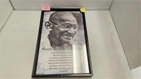 Framed Gandhi Picture