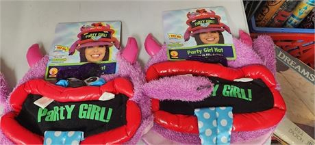 Lot of 2 Party Girl Hats