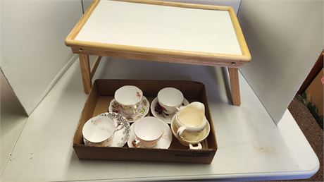 Tea Cups & Plates & A Lap Tray
