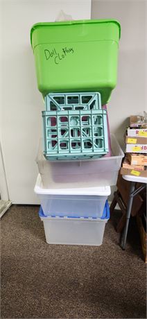 Lot of Totes, some have lids
