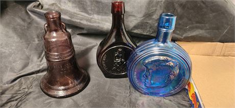 3 Vintage Jim Beam Bottles