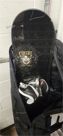 Snowboard with bag