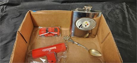 Steelers Flask, Collector Spoon