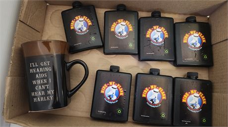 Lot Of Plastic Flasks & West Bend Hot & Cold Server