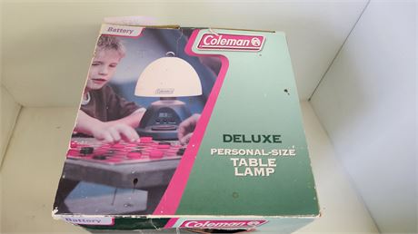Coleman Personal-Size Table Lamp. NOT TESTED