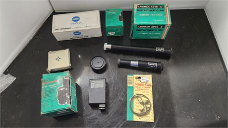 Lot Of Various Camera Lens & Items