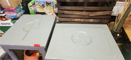 Pair of Military Star Tables