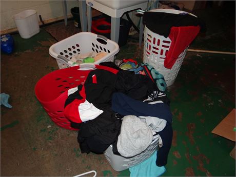 Cloths, Rags, Laundry Baskets